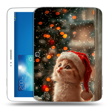 Силиконовый чехол на Samsung Galaxy Tab 3 10.1 с принтом Новый год Силиконовый чехол на Samsung Galaxy Tab 3 10.1 с принтом Новый год