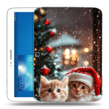Силиконовый чехол на Samsung Galaxy Tab 3 10.1 с принтом Новый год Силиконовый чехол на Samsung Galaxy Tab 3 10.1 с принтом Новый год