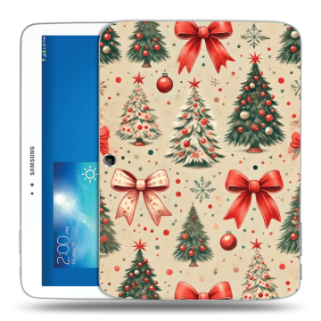 Силиконовый чехол на Samsung Galaxy Tab 3 10.1 с принтом Новый год Силиконовый чехол на Samsung Galaxy Tab 3 10.1 с принтом Новый год