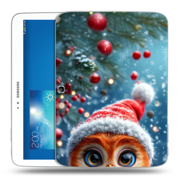 Силиконовый чехол на Samsung Galaxy Tab 3 10.1 с принтом Новый год