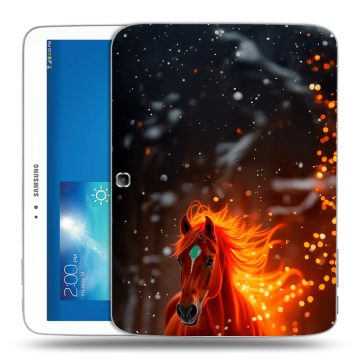 Силиконовый чехол на Samsung Galaxy Tab 3 10.1 с принтом Новый год