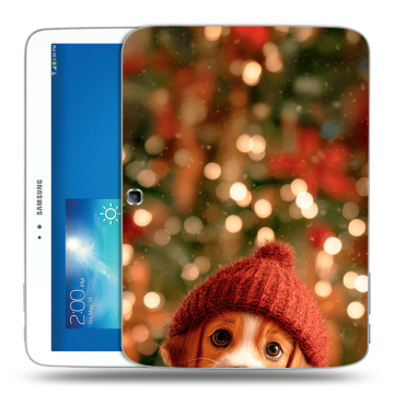 Силиконовый чехол на Samsung Galaxy Tab 3 10.1 с принтом Новый год