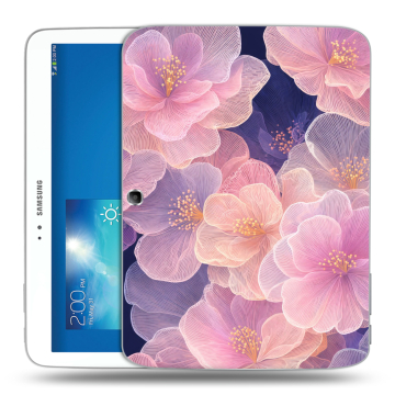 Силиконовый чехол на Samsung Galaxy Tab 3 10.1 с принтом женский