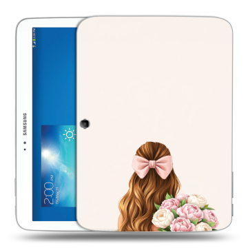 Силиконовый чехол на Samsung Galaxy Tab 3 10.1 с принтом женский