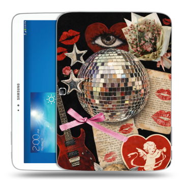 Силиконовый чехол на Samsung Galaxy Tab 3 10.1 с принтом для девочек