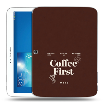 Силиконовый чехол на Samsung Galaxy Tab 3 10.1 с принтом женский