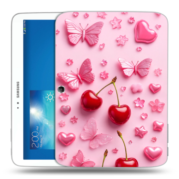 Силиконовый чехол на Samsung Galaxy Tab 3 10.1 с принтом для девочек