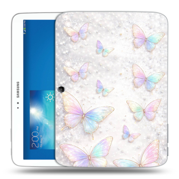 Силиконовый чехол на Samsung Galaxy Tab 3 10.1 с принтом женский
