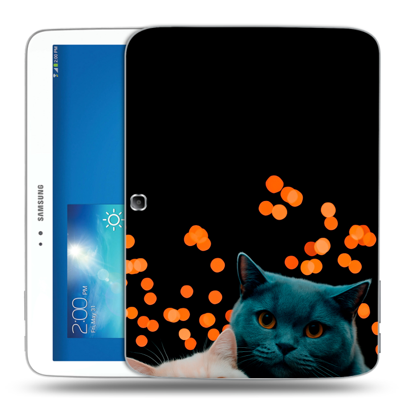 Силиконовый чехол на Samsung Galaxy Tab 3 10.1 с принтом Кошки Силиконовый чехол на Samsung Galaxy Tab 3 10.1 с принтом Кошки