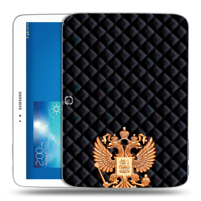 Силиконовый чехол на Samsung Galaxy Tab 3 10.1 с принтом Герб России принт Силиконовый чехол на Samsung Galaxy Tab 3 10.1 с принтом Герб России принт