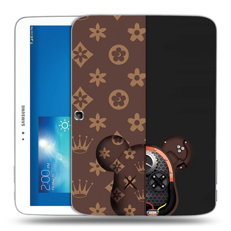 Силиконовый чехол на Samsung Galaxy Tab 3 10.1 с принтом Луи робот Силиконовый чехол на Samsung Galaxy Tab 3 10.1 с принтом Луи робот
