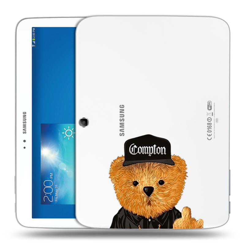 Силиконовый чехол на Samsung Galaxy Tab 3 10.1 с принтом Плюшевый медведь Силиконовый чехол на Samsung Galaxy Tab 3 10.1 с принтом Плюшевый медведь