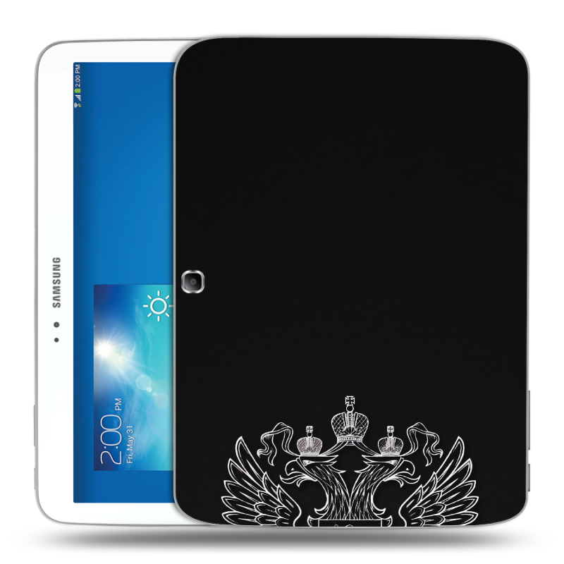 Силиконовый чехол на Samsung Galaxy Tab 3 10.1 с принтом Герб России Силиконовый чехол на Samsung Galaxy Tab 3 10.1 с принтом Герб России