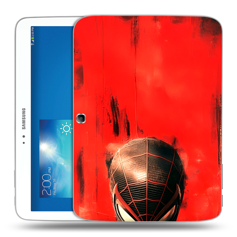Силиконовый чехол на Samsung Galaxy Tab 3 10.1 с принтом человек паук spiderman Силиконовый чехол на Samsung Galaxy Tab 3 10.1 с принтом человек паук spiderman