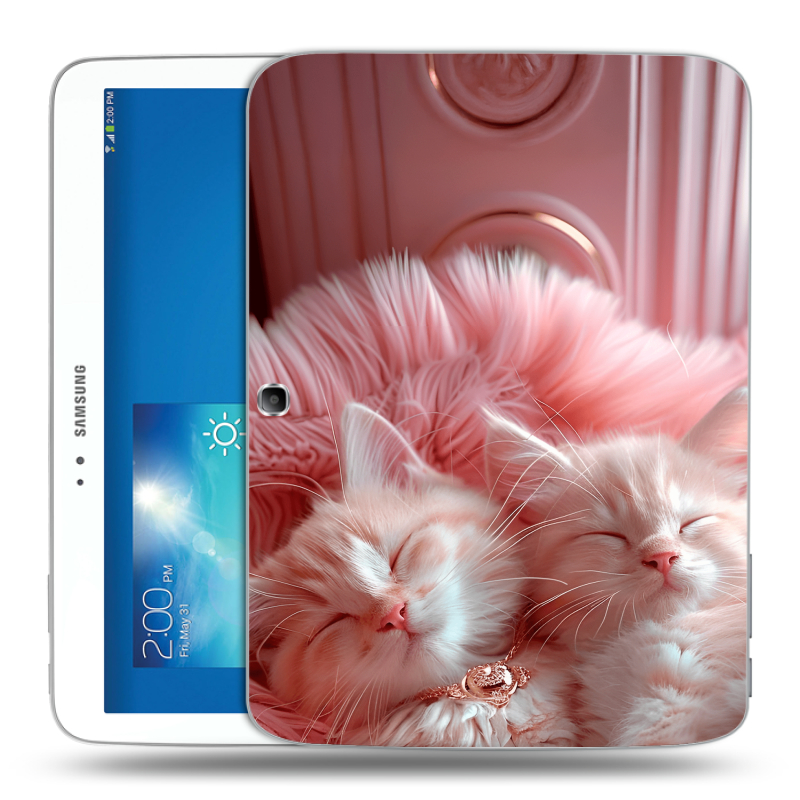 Силиконовый чехол на Samsung Galaxy Tab 3 10.1 с принтом котята котики Силиконовый чехол на Samsung Galaxy Tab 3 10.1 с принтом котята котики
