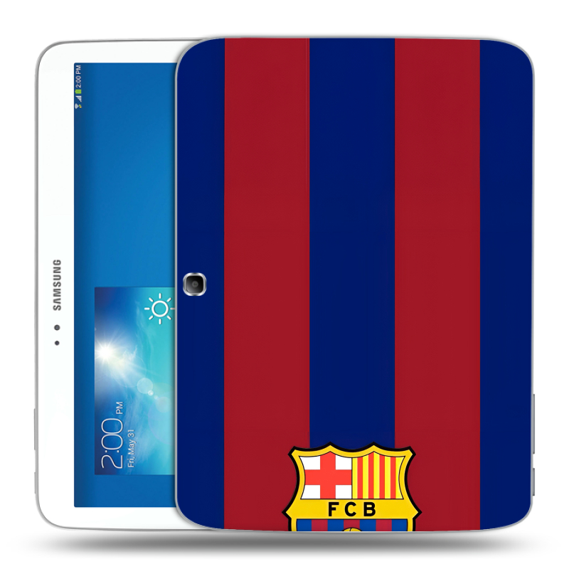 Силиконовый чехол на Samsung Galaxy Tab 3 10.1 с принтом Барселона Barcelona Силиконовый чехол на Samsung Galaxy Tab 3 10.1 с принтом Барселона Barcelona