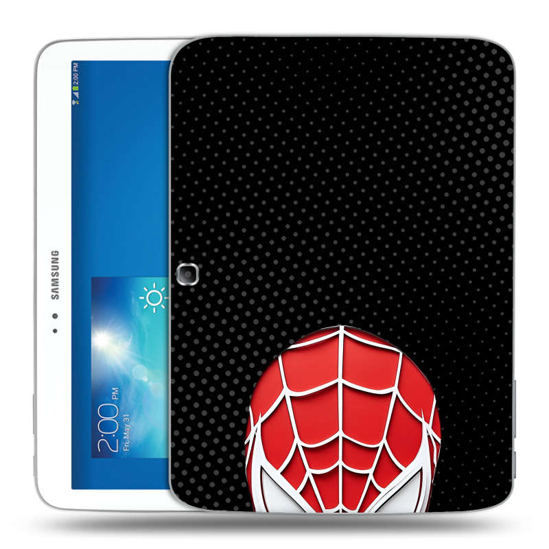 Силиконовый чехол на Samsung Galaxy Tab 3 10.1 с принтом человек паук spiderman Силиконовый чехол на Samsung Galaxy Tab 3 10.1 с принтом человек паук spiderman