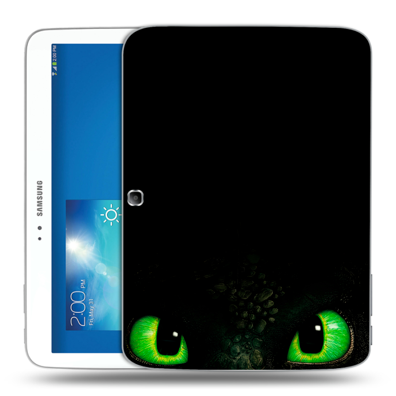 Силиконовый чехол на Samsung Galaxy Tab 3 10.1 с принтом Как приручить дракона Силиконовый чехол на Samsung Galaxy Tab 3 10.1 с принтом Как приручить дракона