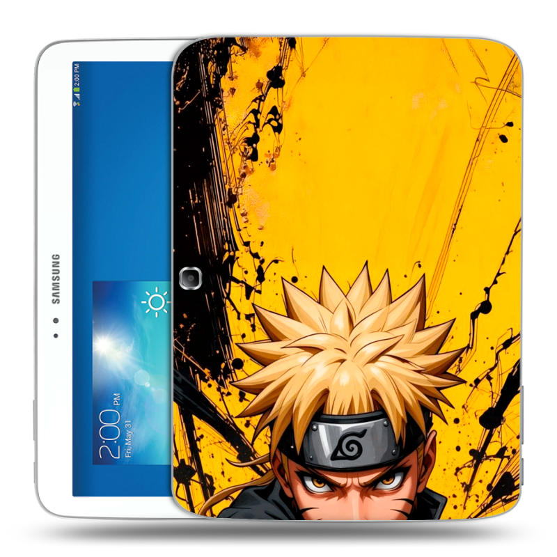 Силиконовый чехол на Samsung Galaxy Tab 3 10.1 с принтом Naruto Наруто Силиконовый чехол на Samsung Galaxy Tab 3 10.1 с принтом Naruto Наруто