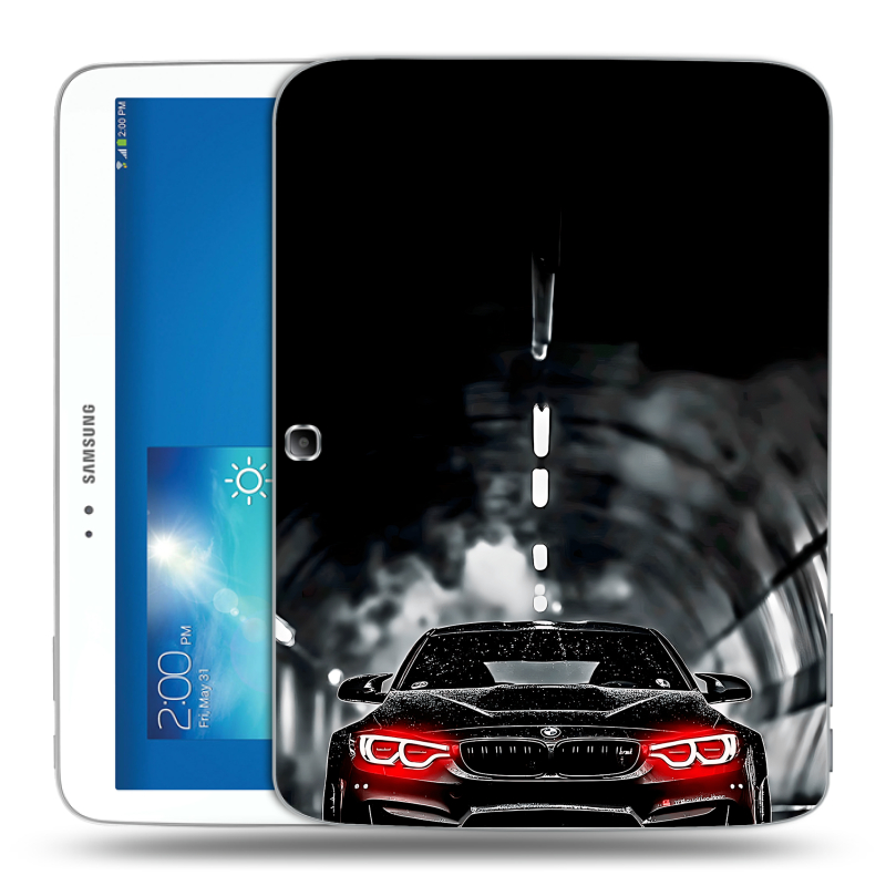 Силиконовый чехол на Samsung Galaxy Tab 3 10.1 с принтом BMW БМВ Силиконовый чехол на Samsung Galaxy Tab 3 10.1 с принтом BMW БМВ