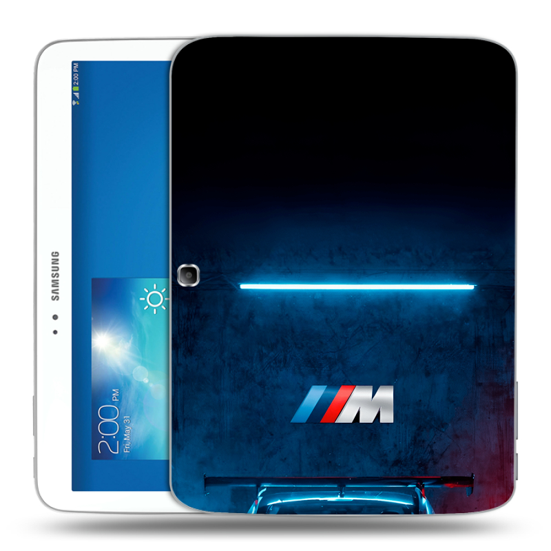 Силиконовый чехол на Samsung Galaxy Tab 3 10.1 с принтом BMW БМВ Силиконовый чехол на Samsung Galaxy Tab 3 10.1 с принтом BMW БМВ