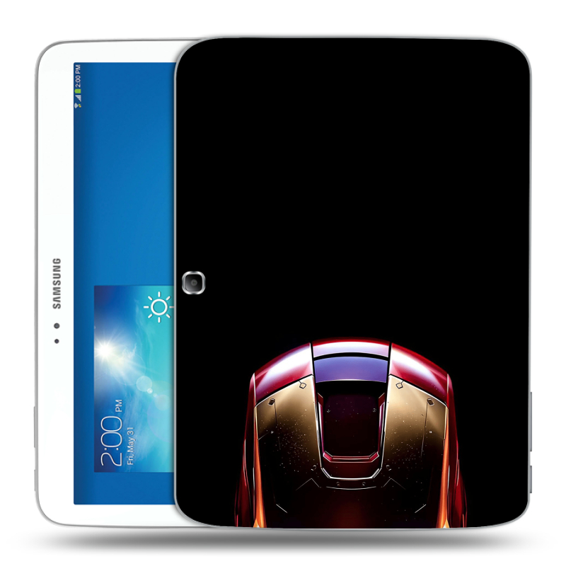 Силиконовый чехол на Samsung Galaxy Tab 3 10.1 с принтом IronMan Железный человек Силиконовый чехол на Samsung Galaxy Tab 3 10.1 с принтом IronMan Железный человек