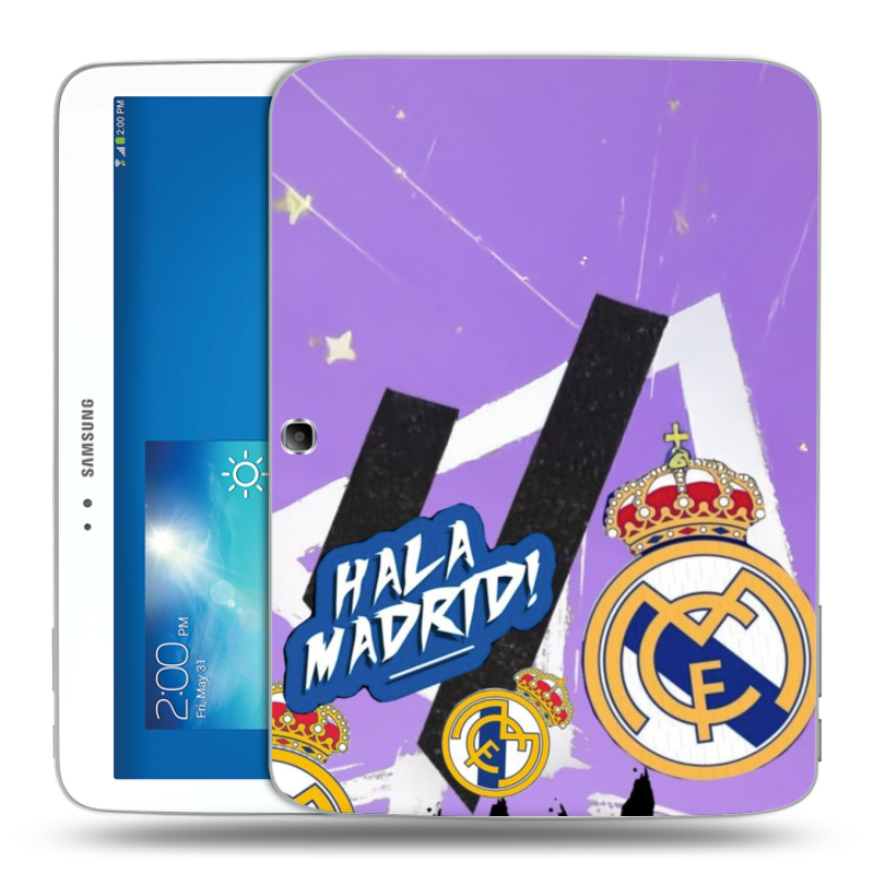 Силиконовый чехол на Samsung Galaxy Tab 3 10.1 с принтом Real Madrid Реал Мадрид Силиконовый чехол на Samsung Galaxy Tab 3 10.1 с принтом Real Madrid Реал Мадрид