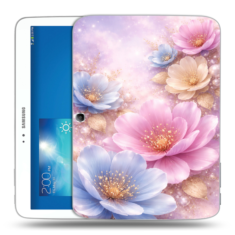 Силиконовый чехол на Samsung Galaxy Tab 3 10.1 с принтом женский Силиконовый чехол на Samsung Galaxy Tab 3 10.1 с принтом женский