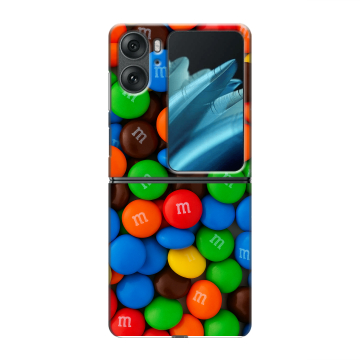 Пластиковый чехол на OPPO Find N2 Flip с принтом Конфеты Пластиковый чехол на OPPO Find N2 Flip с принтом Конфеты