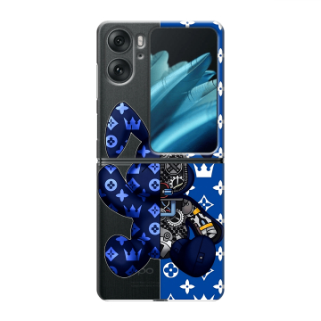 Пластиковый чехол на OPPO Find N2 Flip с принтом Луи робот