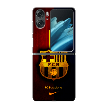 Пластиковый чехол на OPPO Find N2 Flip с принтом Барселона Barcelona