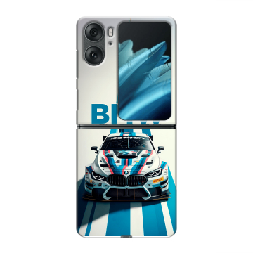Пластиковый чехол на OPPO Find N2 Flip с принтом БМВ BMW