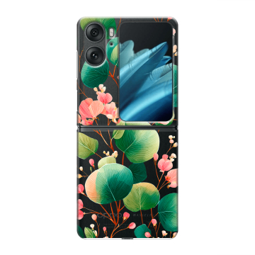 Пластиковый чехол на OPPO Find N2 Flip с принтом женский