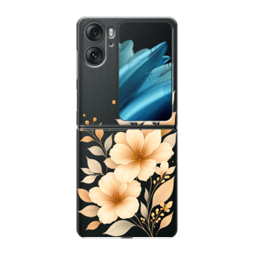 Пластиковый чехол на OPPO Find N2 Flip с принтом для девушки