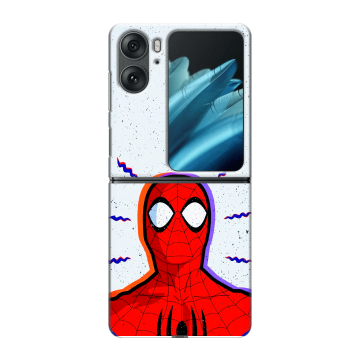Пластиковый чехол на OPPO Find N2 Flip с принтом Spiderman Человек паук