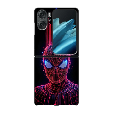 Пластиковый чехол на OPPO Find N2 Flip с принтом Spiderman Человек паук