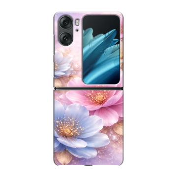 Пластиковый чехол на OPPO Find N2 Flip с принтом женский