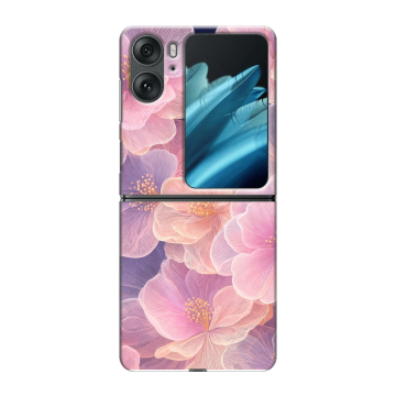 Пластиковый чехол на OPPO Find N2 Flip с принтом женский