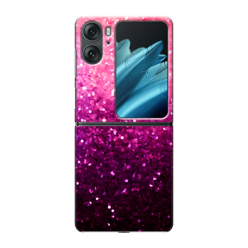 Пластиковый чехол на OPPO Find N2 Flip с принтом Блестки Пластиковый чехол на OPPO Find N2 Flip с принтом Блестки
