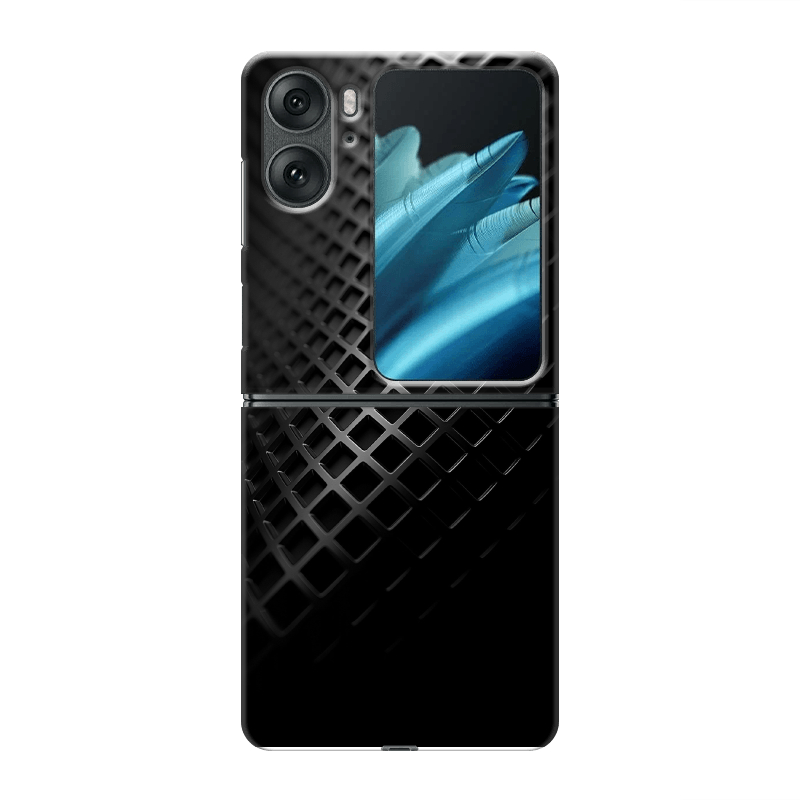 Пластиковый чехол на OPPO Find N2 Flip с принтом Текстура металла Пластиковый чехол на OPPO Find N2 Flip с принтом Текстура металла