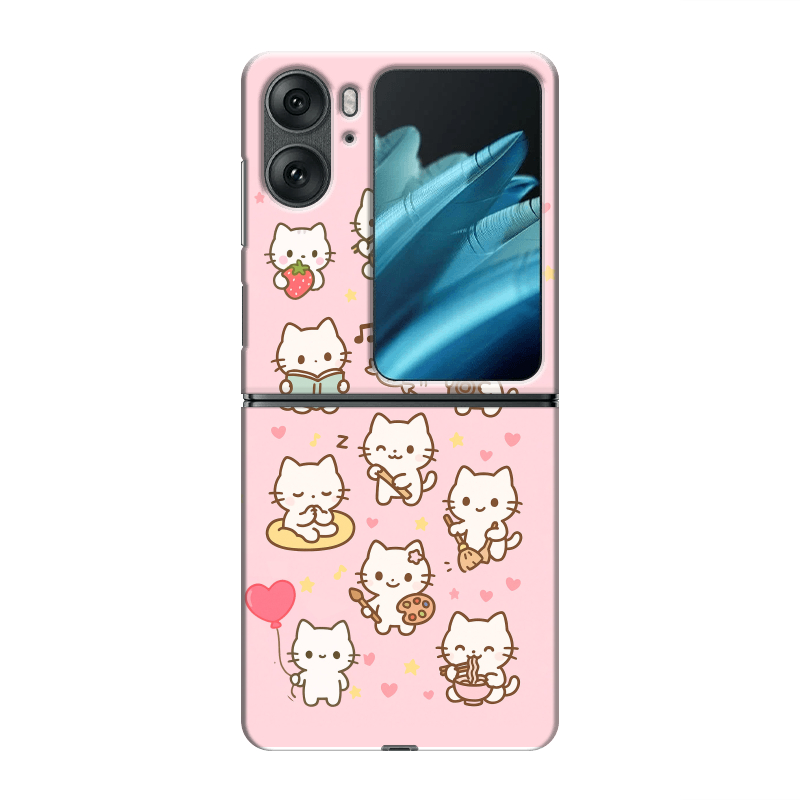 Пластиковый чехол на OPPO Find N2 Flip с принтом Hello Kitty Хелоу Кити Пластиковый чехол на OPPO Find N2 Flip с принтом Hello Kitty Хелоу Кити