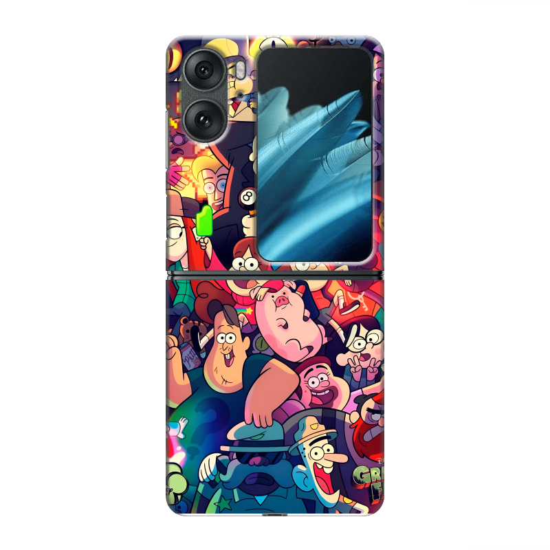 Пластиковый чехол на OPPO Find N2 Flip с принтом Gravity Falls Гравити Фолз Пластиковый чехол на OPPO Find N2 Flip с принтом Gravity Falls Гравити Фолз