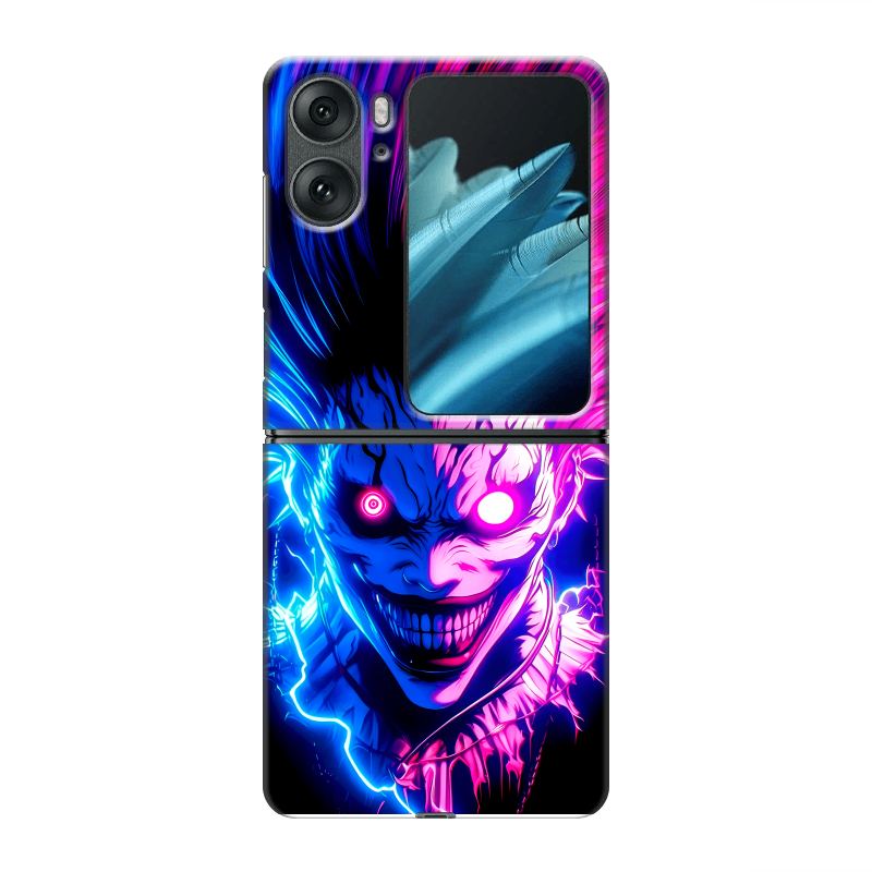 Пластиковый чехол на OPPO Find N2 Flip с принтом Death note Тетрадь смерти Пластиковый чехол на OPPO Find N2 Flip с принтом Death note Тетрадь смерти