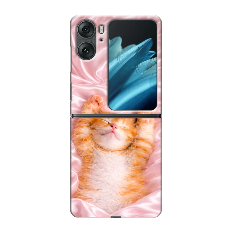 Пластиковый чехол на OPPO Find N2 Flip с принтом женский Пластиковый чехол на OPPO Find N2 Flip с принтом женский