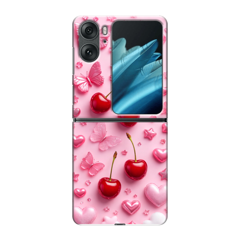 Пластиковый чехол на OPPO Find N2 Flip с принтом для девочек Пластиковый чехол на OPPO Find N2 Flip с принтом для девочек
