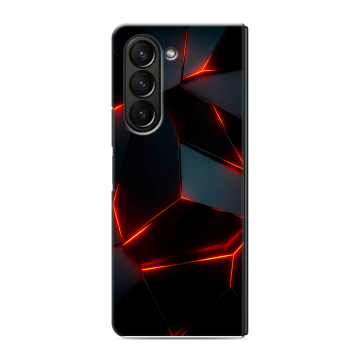 Пластиковый чехол на Samsung Galaxy Z Fold 5 с принтом Яркие абстракции