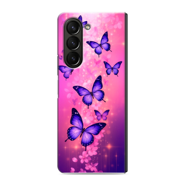 Пластиковый чехол на Samsung Galaxy Z Fold 5 с принтом Бабочки Пластиковый чехол на Samsung Galaxy Z Fold 5 с принтом Бабочки