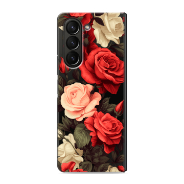 Пластиковый чехол на Samsung Galaxy Z Fold 5 с принтом Розы Пластиковый чехол на Samsung Galaxy Z Fold 5 с принтом Розы