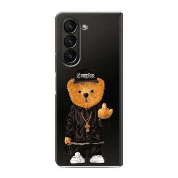 Пластиковый чехол на Samsung Galaxy Z Fold 5 с принтом Плюшевый медведь Пластиковый чехол на Samsung Galaxy Z Fold 5 с принтом Плюшевый медведь