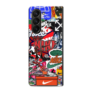 Пластиковый чехол на Samsung Galaxy Z Fold 5 с принтом Найк Nike яркий Пластиковый чехол на Samsung Galaxy Z Fold 5 с принтом Найк Nike яркий